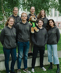 Student representatives 2020/2021 (left to right):
Barbara Drobinski (Webseite), Hannah Bendin, Matthias Fenzl (Spokesperson),Leoni Werle, Oskar Sadowski (Accountant),Leonie Lentz (Accountant), Theresa Appel(2.Spokesperson)
