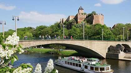 Burg Giebichenstein im Zentrum der Stadt Halle/Saale