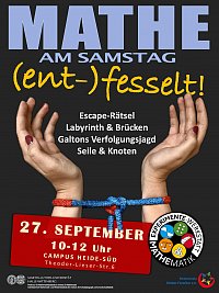Mathematik am Samstag 27.09.2025: Mathematik (ent-)fesselt?!